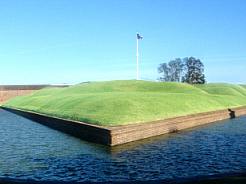 THE DEMILUNE, ENTRANCE TO THE FORT